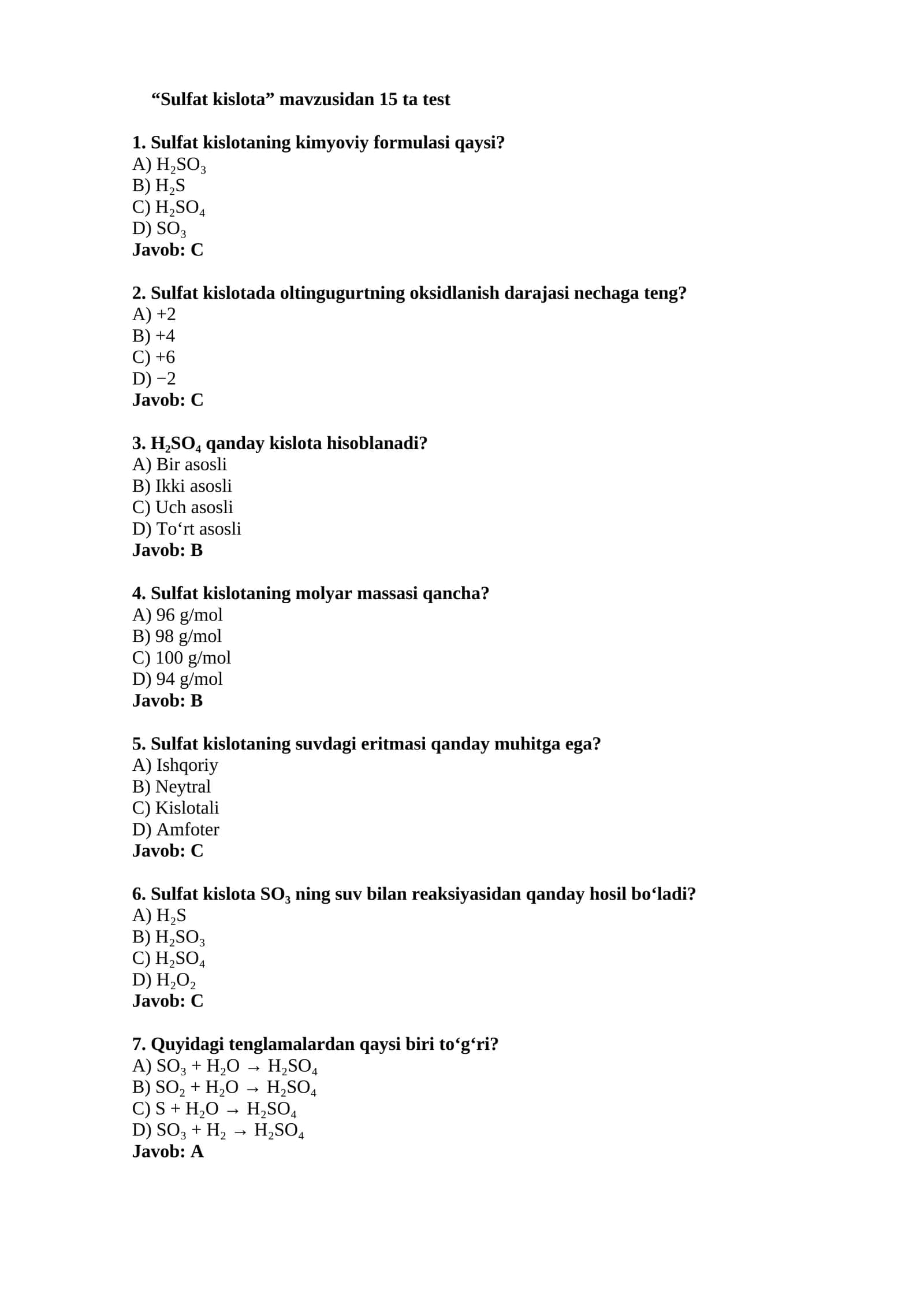 Sulfat kislota