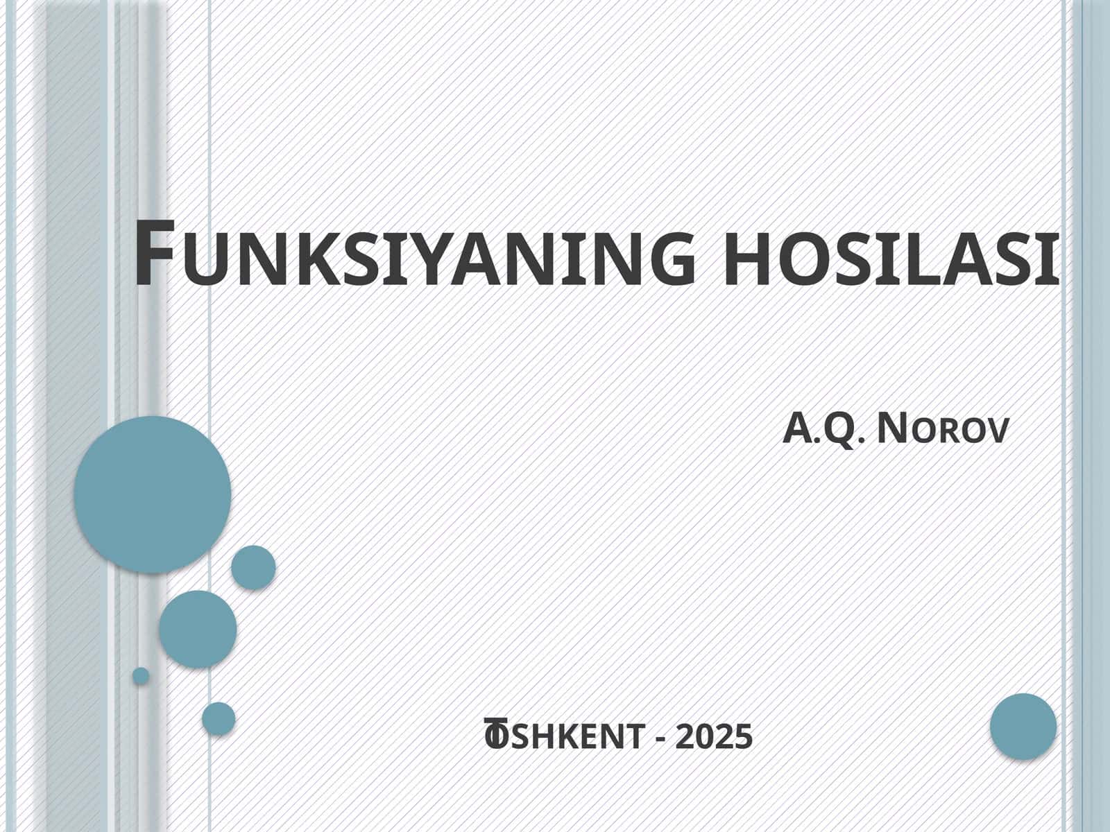 Funksiyaninghosilasi