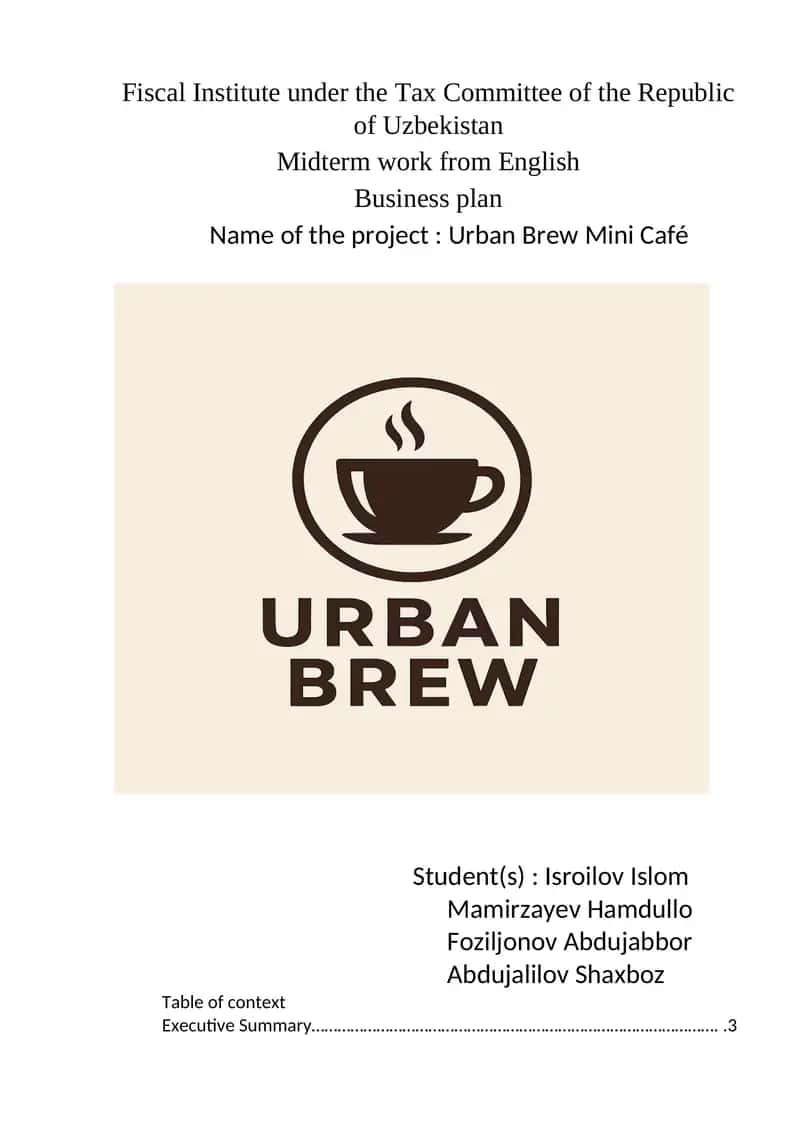 mini cafe