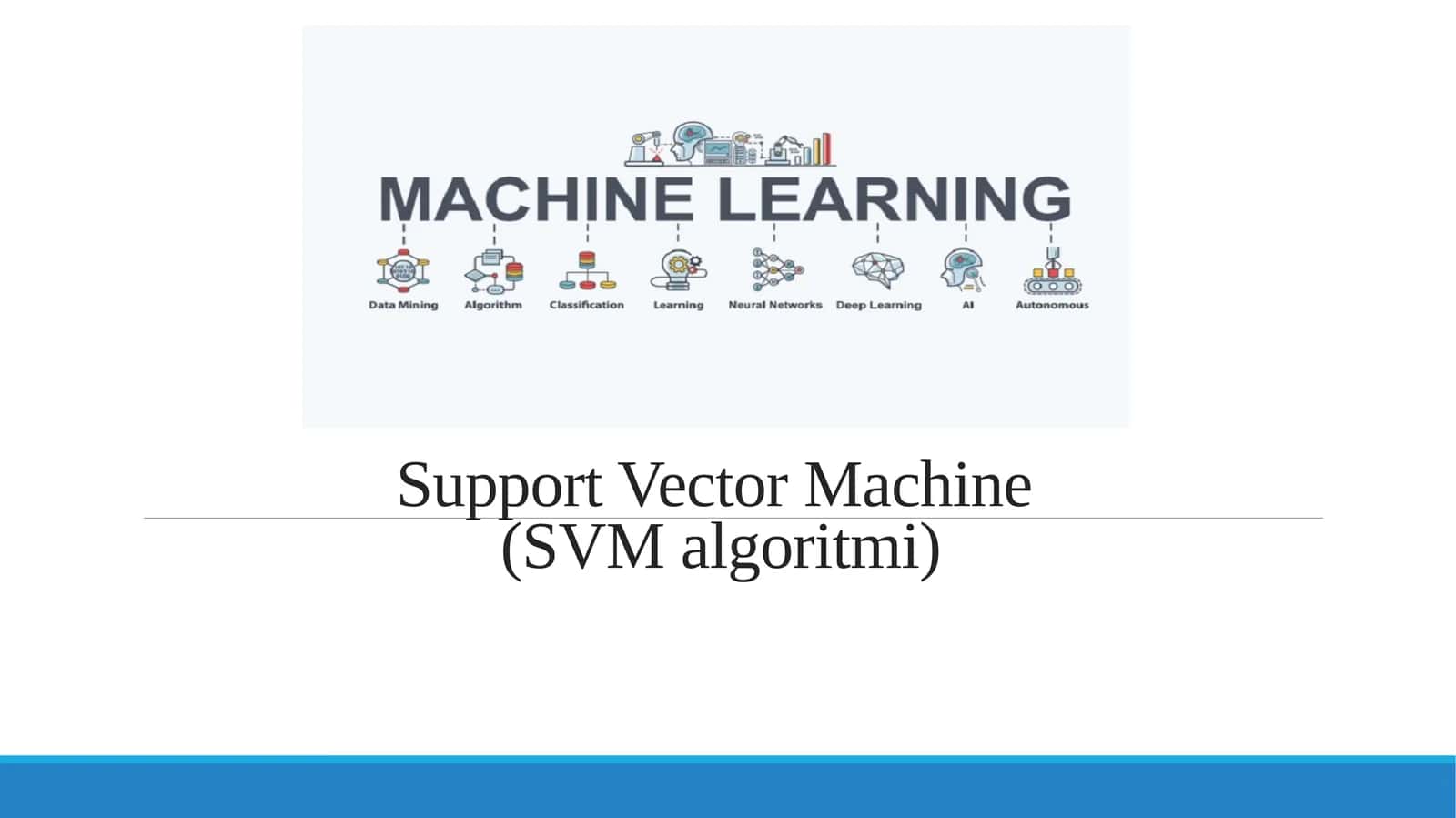 Support Vector Machine(SVM algoritmi)