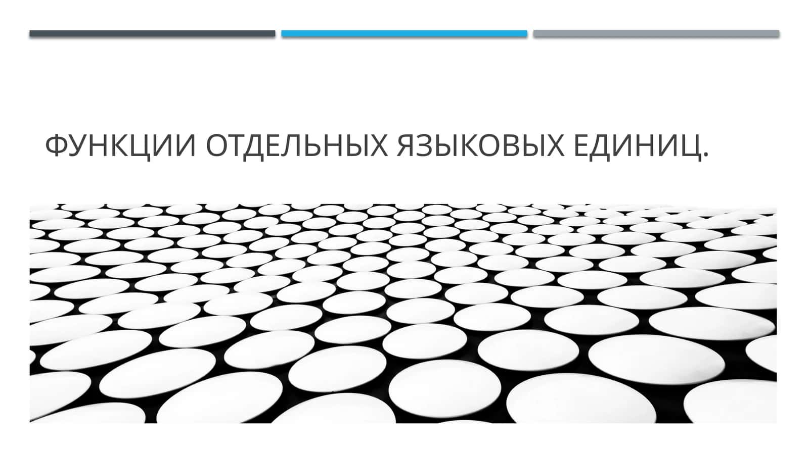 функция отдельных языковых единиц