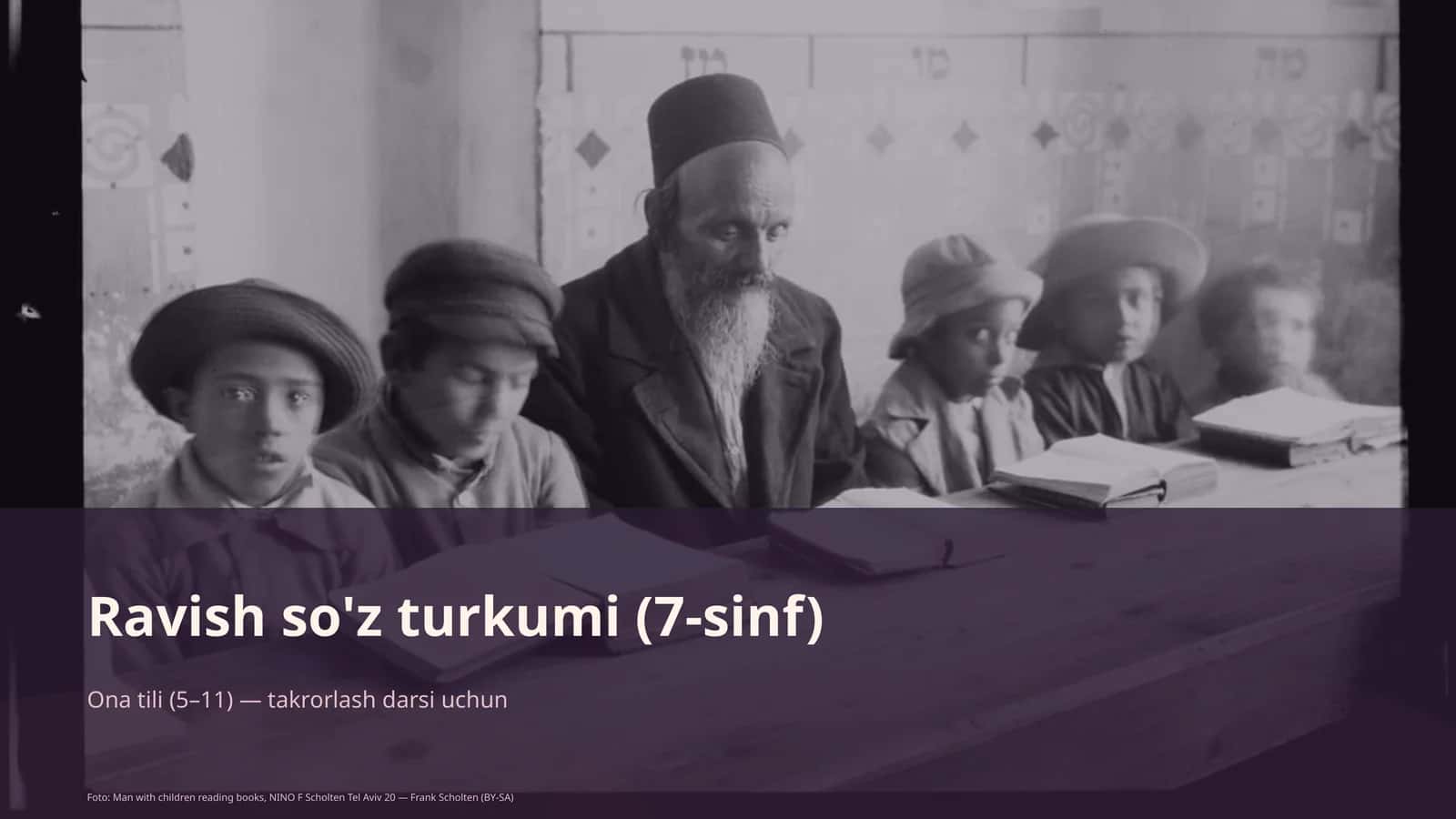 Ravish so'z turkumi (7-sinf)