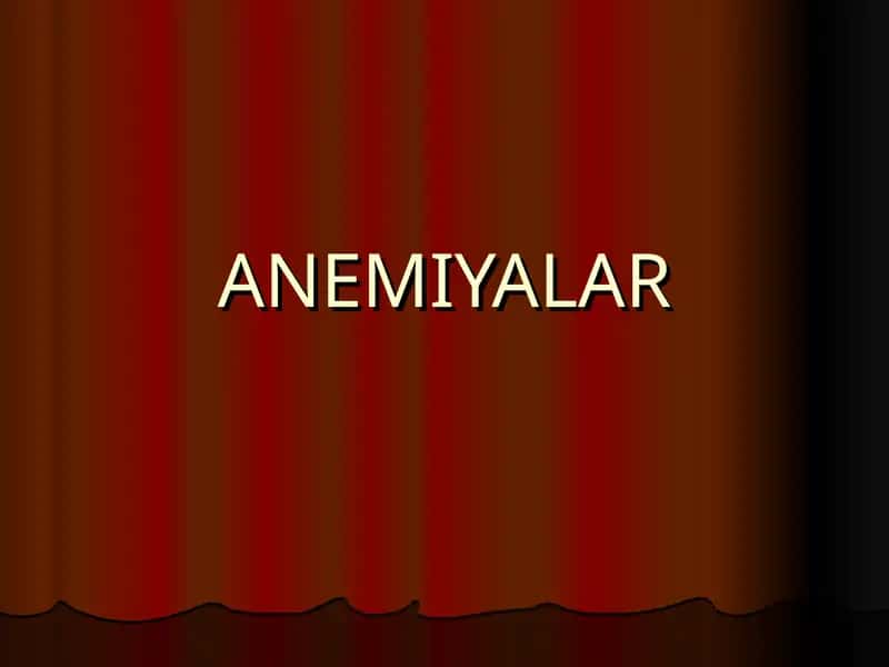 ANEMIYALAR QONNI YARATILISHINI SXEMASI