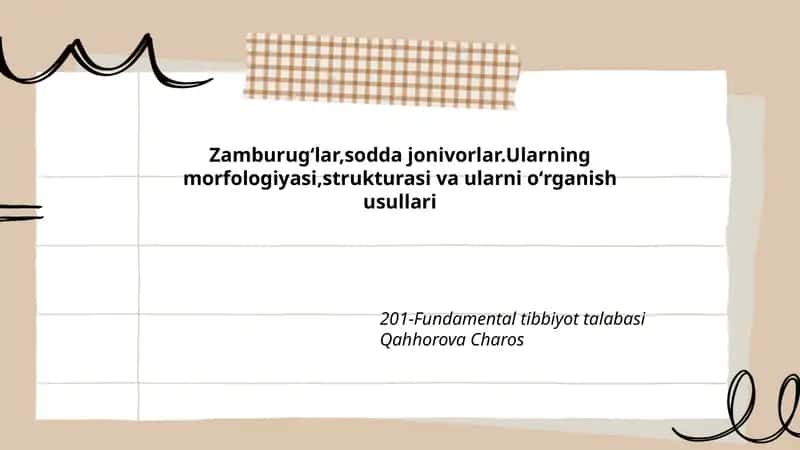 Fundamental tibbiyot talabasi