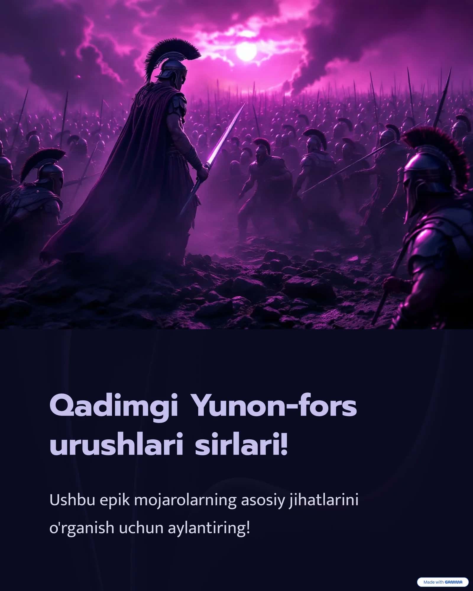 Qadimgi Yunon-fors urushlari sirlari!