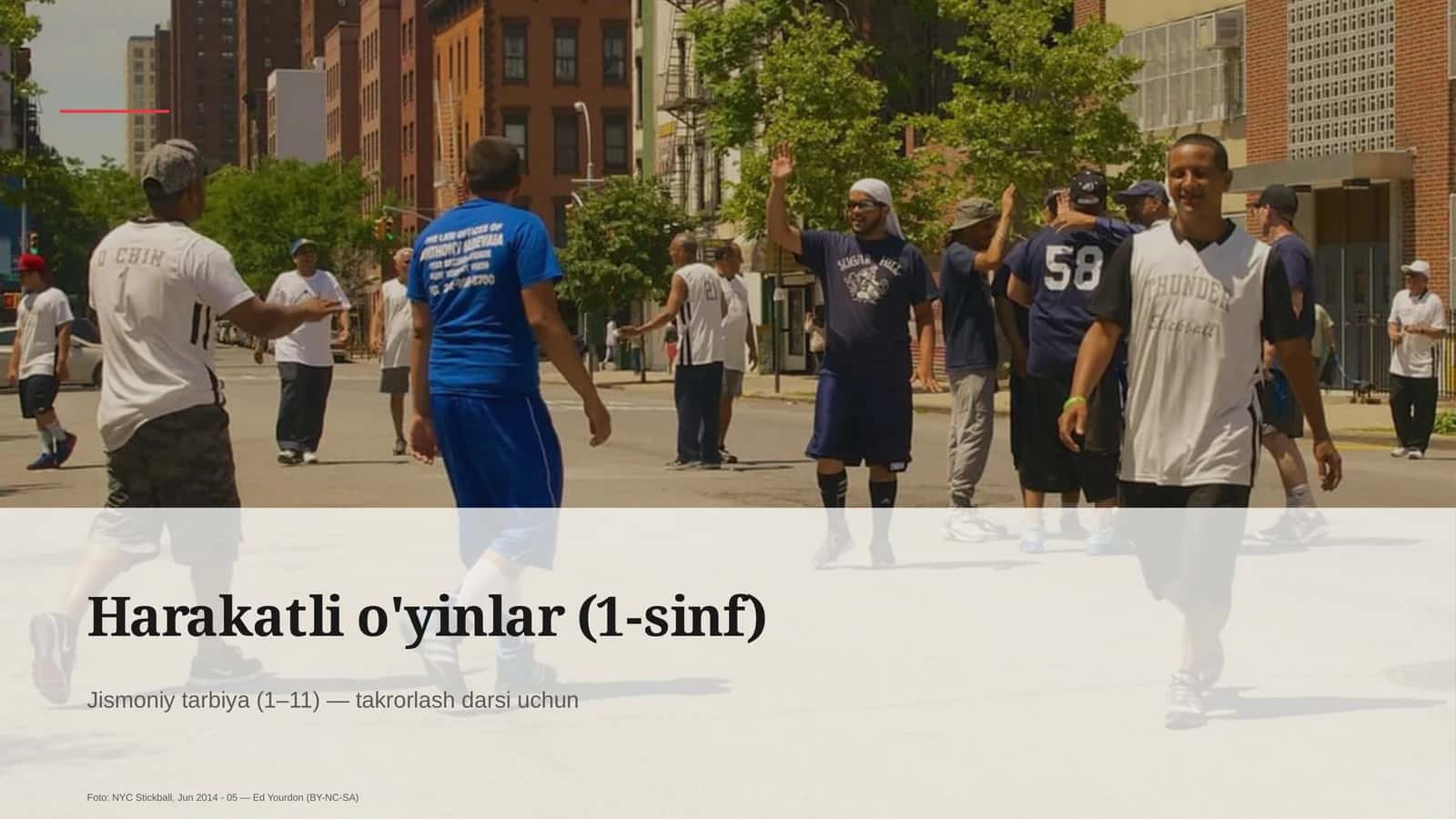 Harakatli o'yinlar (1-sinf)