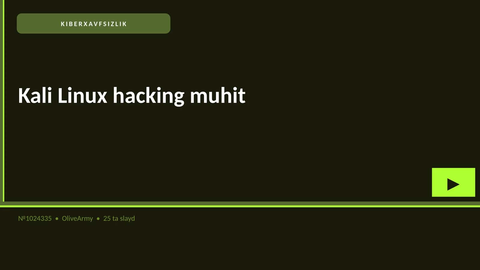 KIBERXAVFSIZLIK