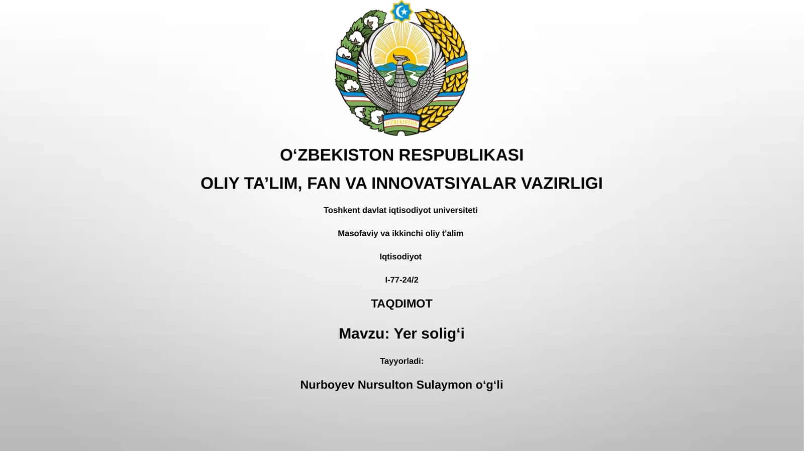 Yer solig‘i
