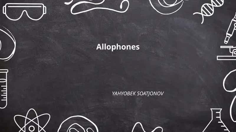 Allophones
