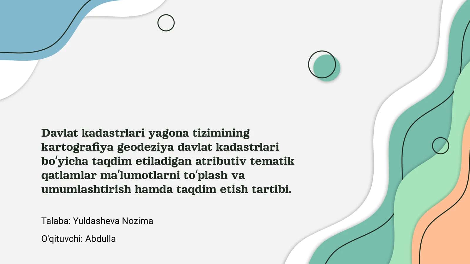 Davlat Kadastrlari Yagona Tizimi