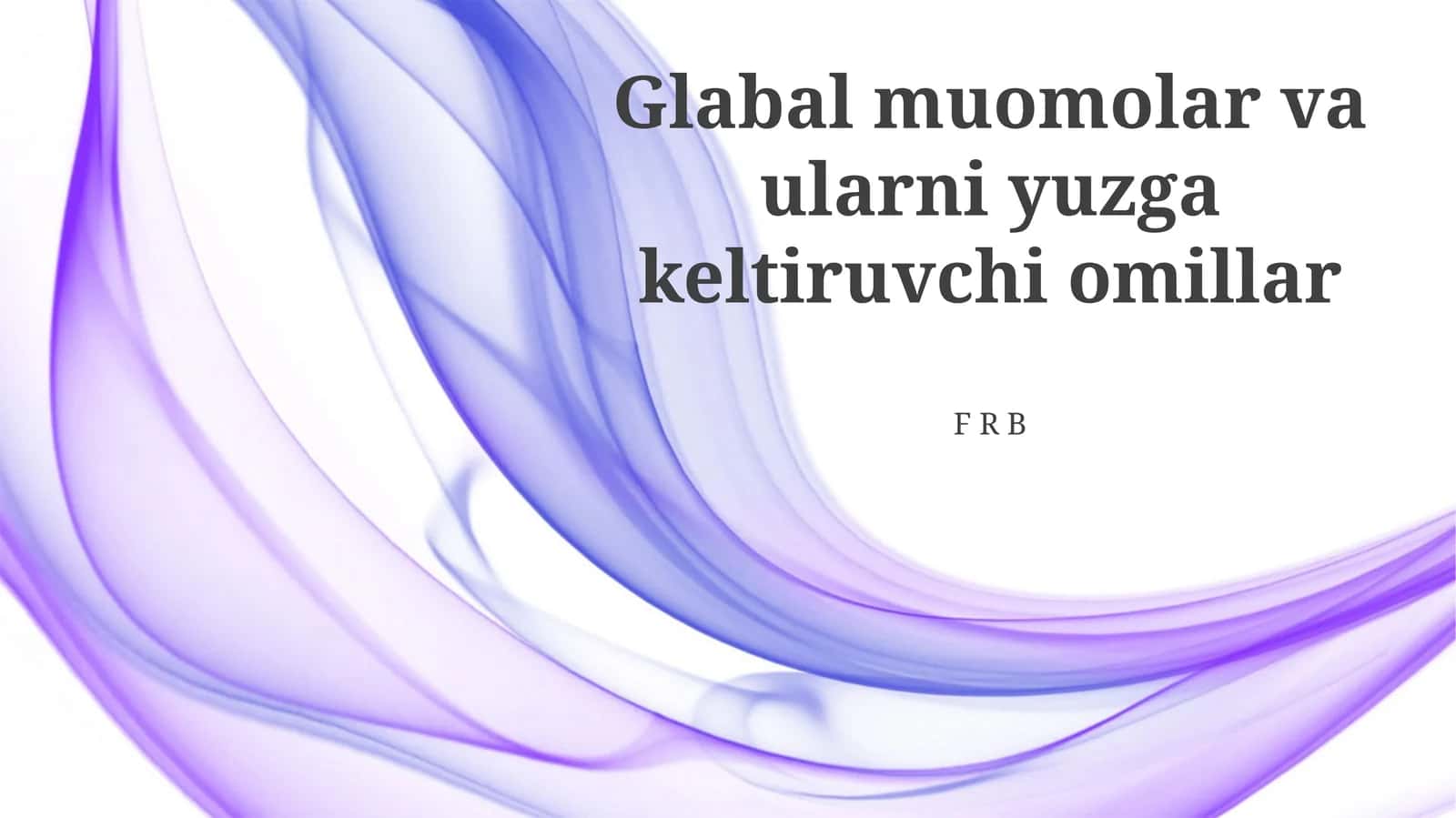 Omillar va ularning oqibatlari