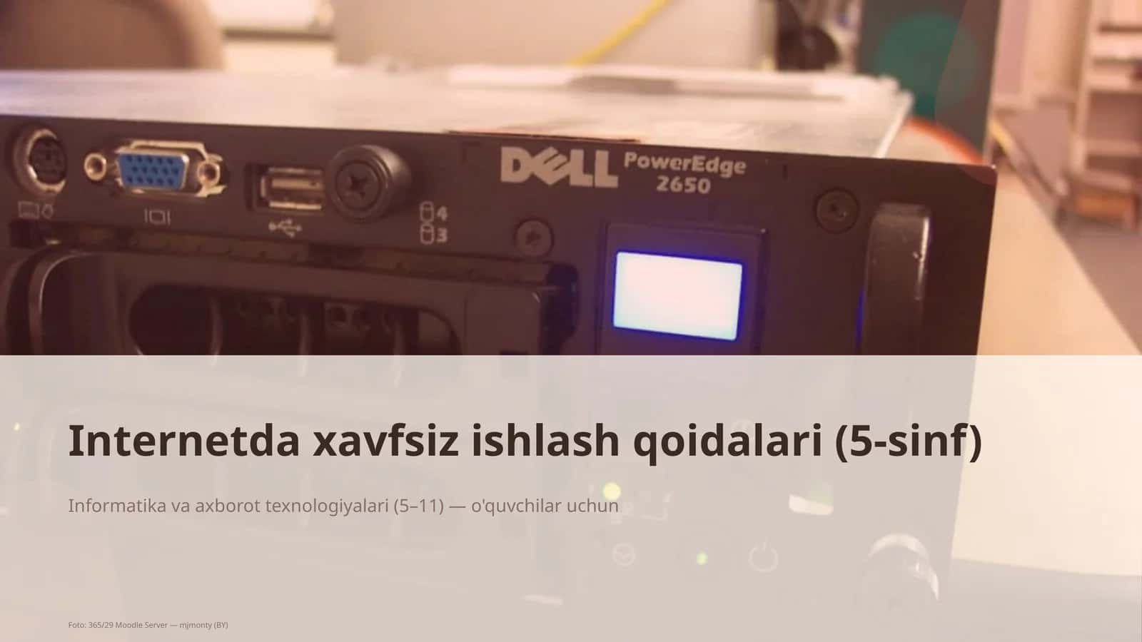 Internetda xavfsiz ishlash qoidalari (5-sinf)