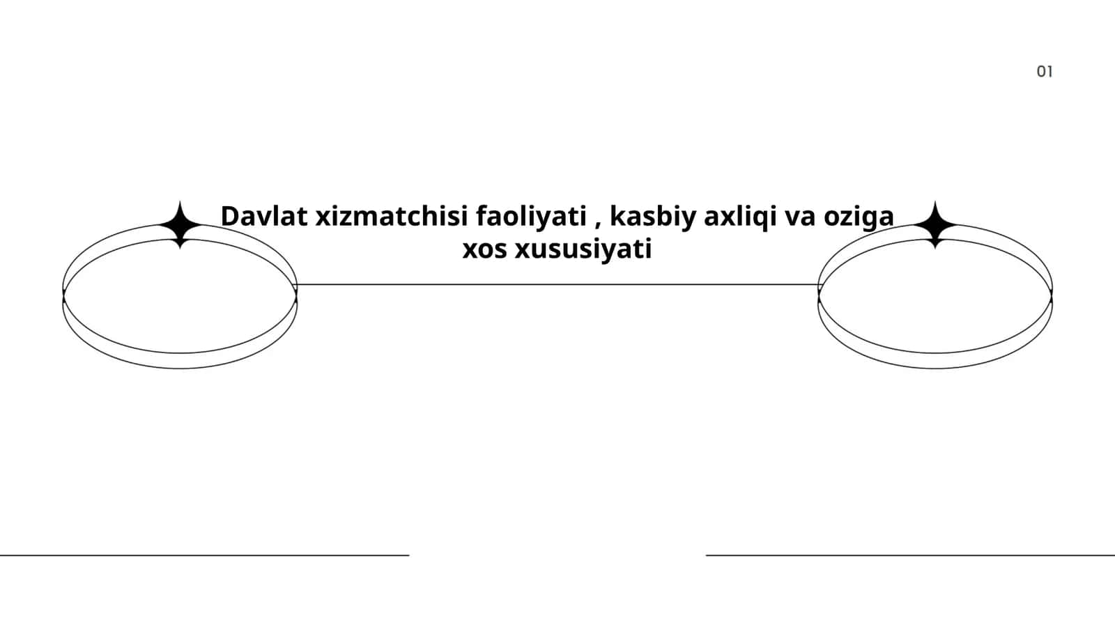 Davlat xizmatchisining roli va ahamiyati, kasbiy axliqi va oziga xos xususiyatlari to'g'risida ma'lumotlar