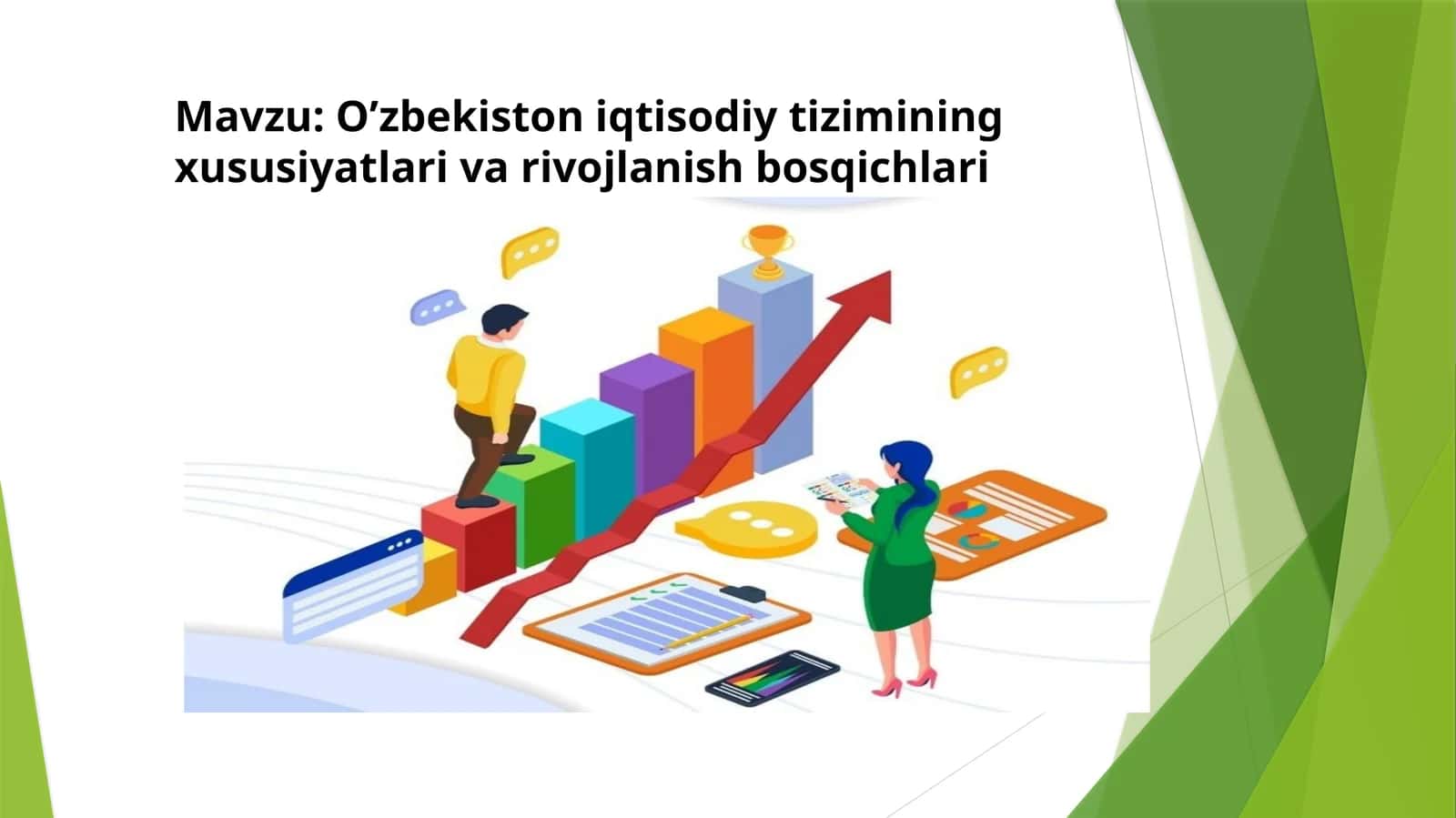 O’zbekiston iqtisodiy tizimining xususiyatlari va rivojlanish bosqichlari