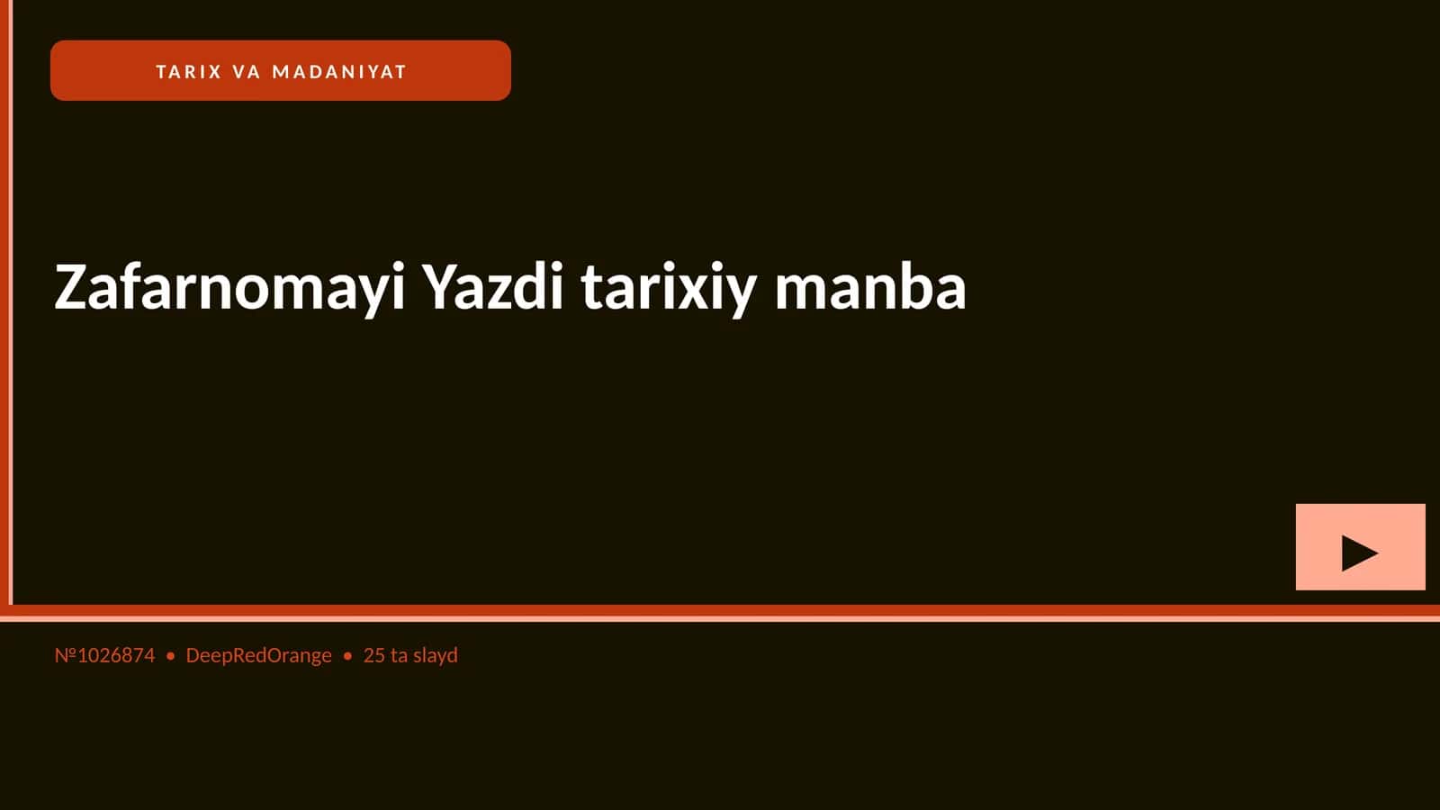 Zafarnomayi Yazdi tarixiy manba