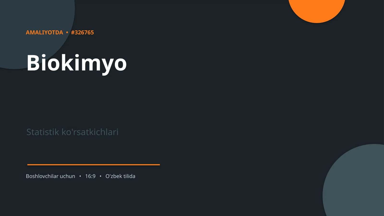 Biokimyo Statistik