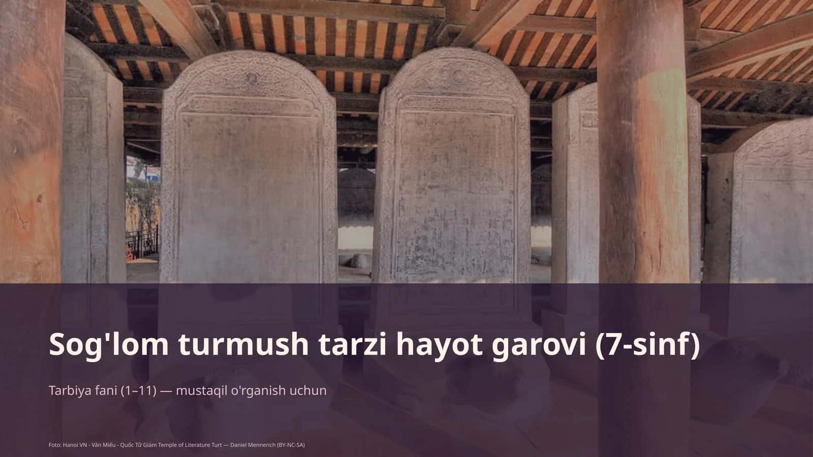 Sog'lom turmush tarzi hayot garovi (7-sinf)