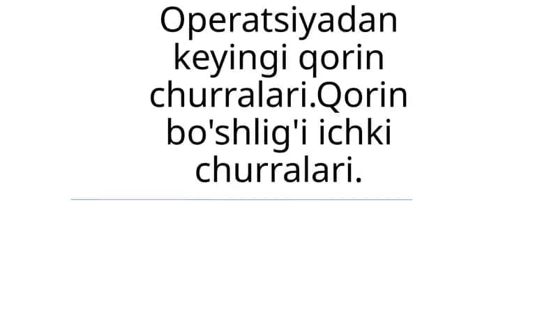 Operatsiyadan keyingi qorin churralari