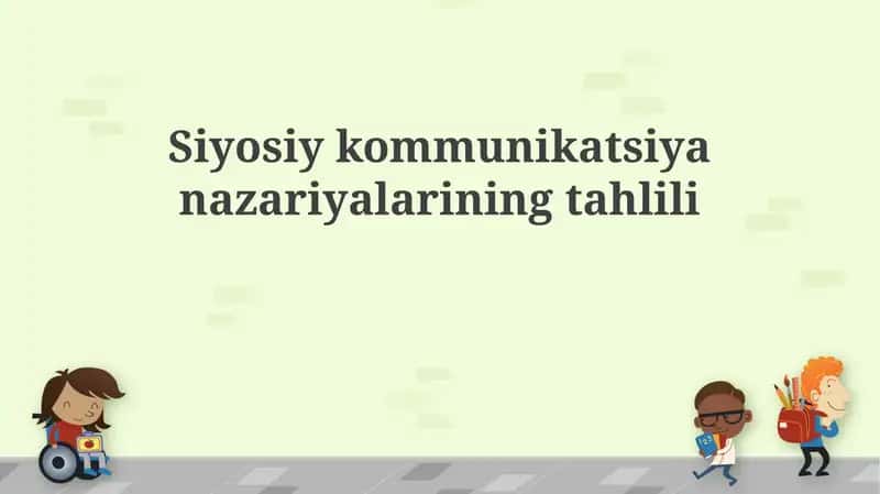 Siyosiy kommunikatsiya nazariyalari