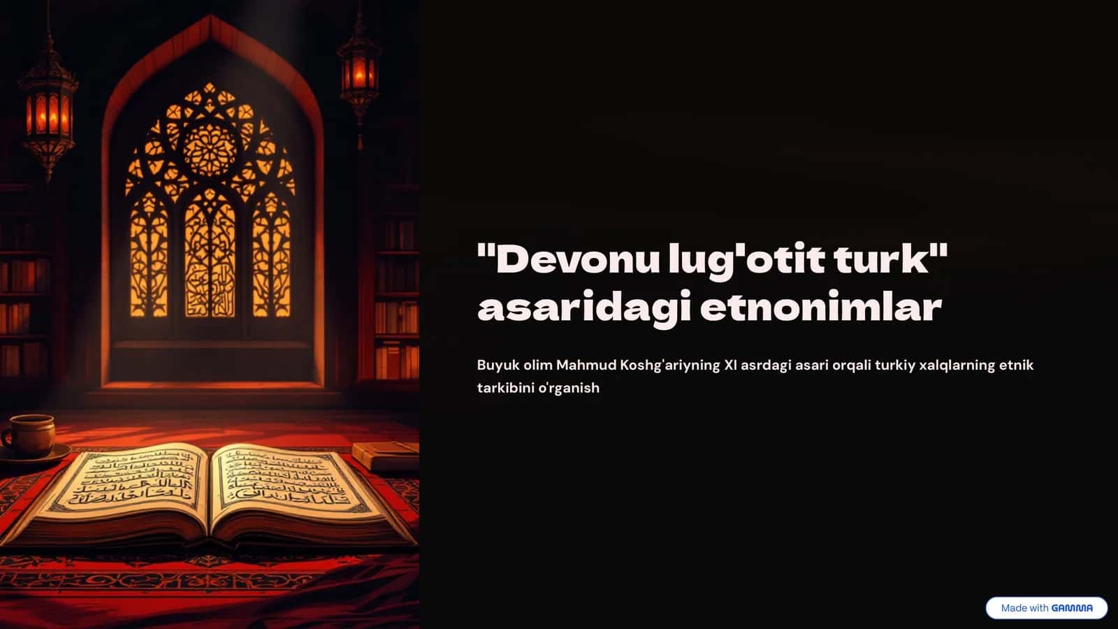 ,,Devonu-lugotit-turk'' asaridagi etnonimlar
