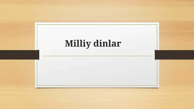 Milliydinlar