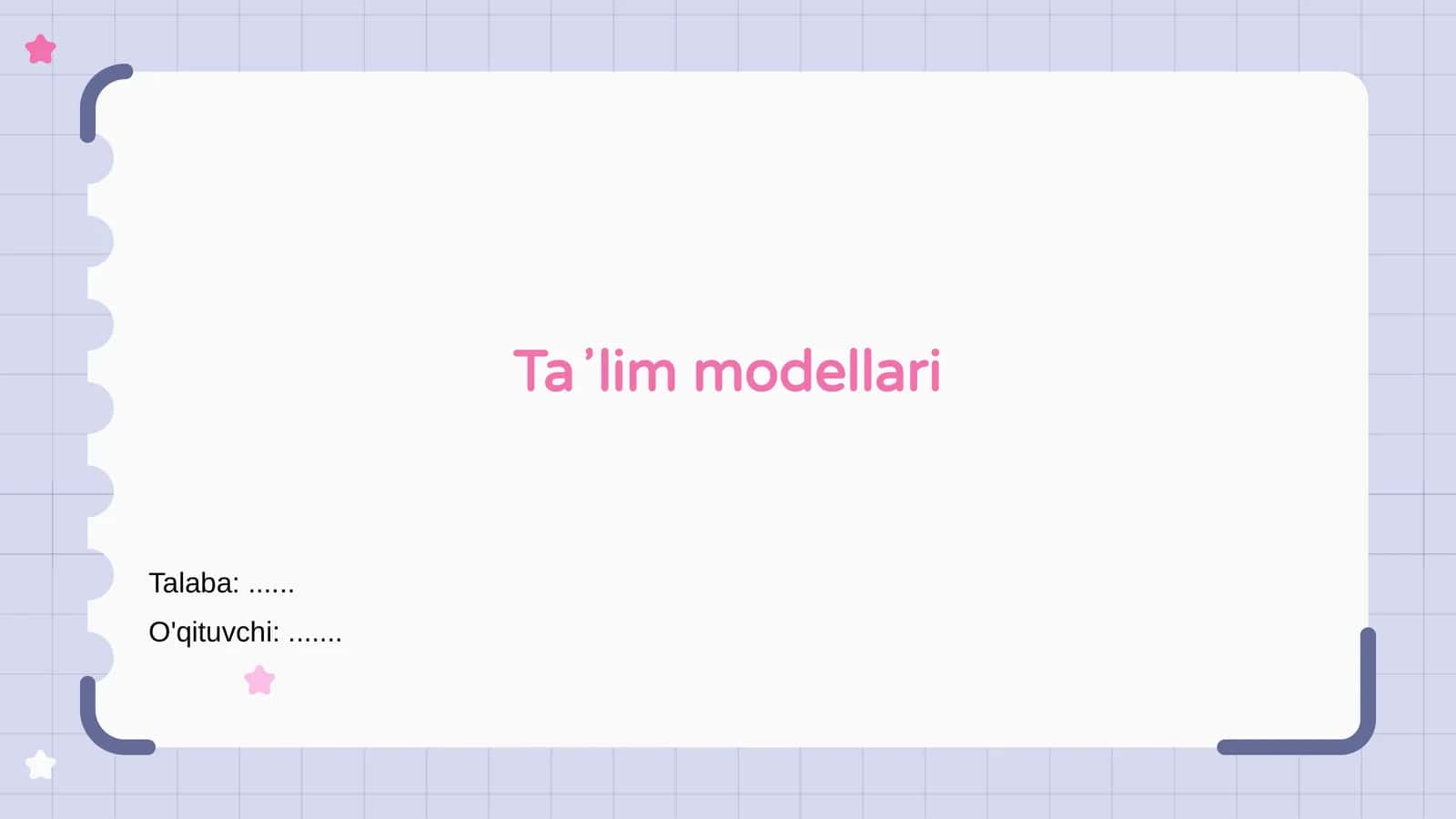 Taʼlim modellari
