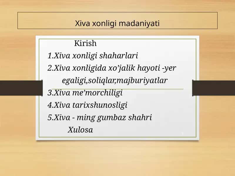 Xiva xonligi madaniyati