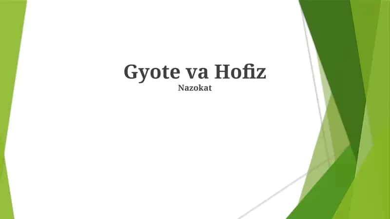 Gyote va Hofiz