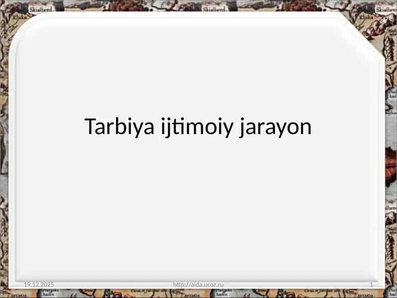 Tarbiyaijtimoiyjarayon