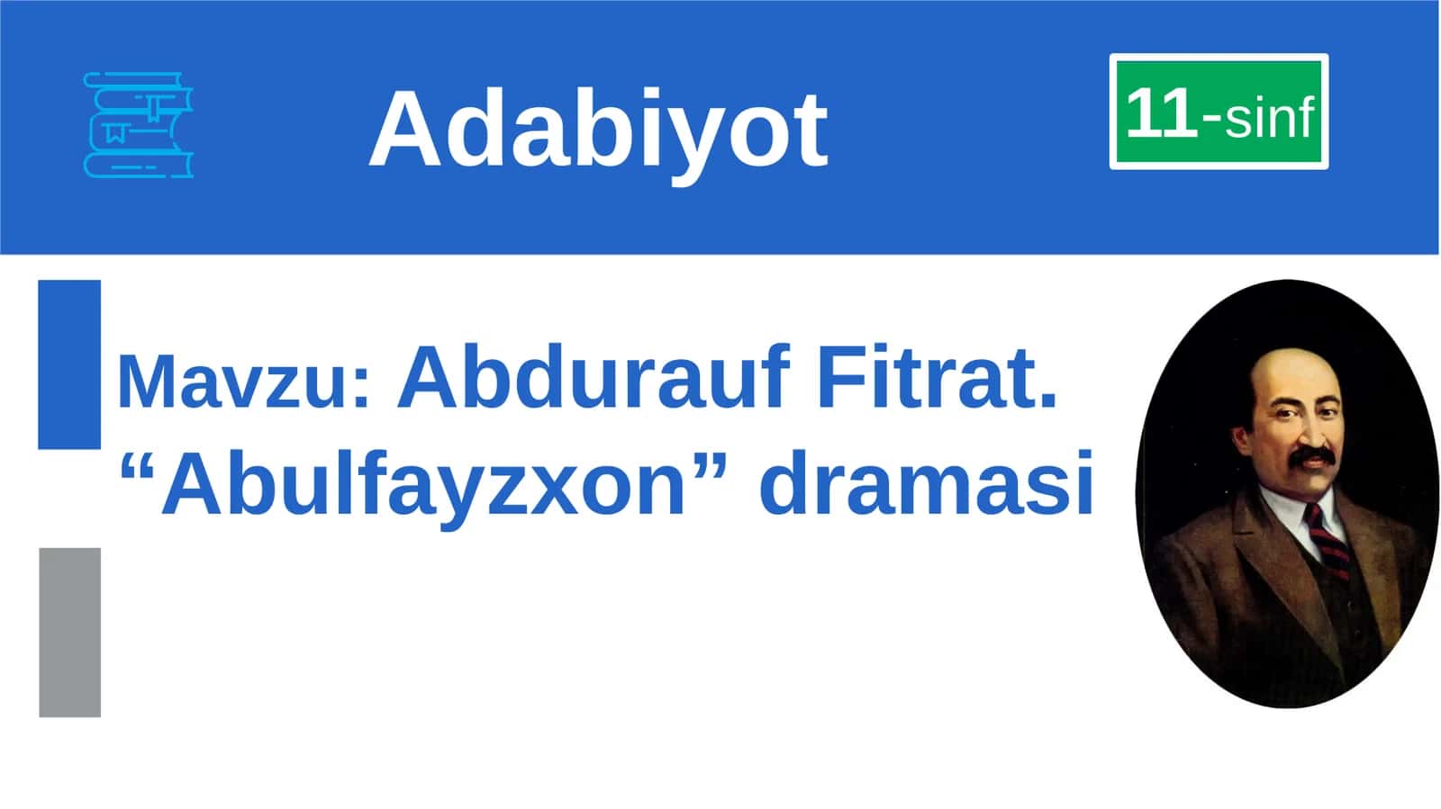 Abdurauf Fitrat. “Abulfayzxon” draması