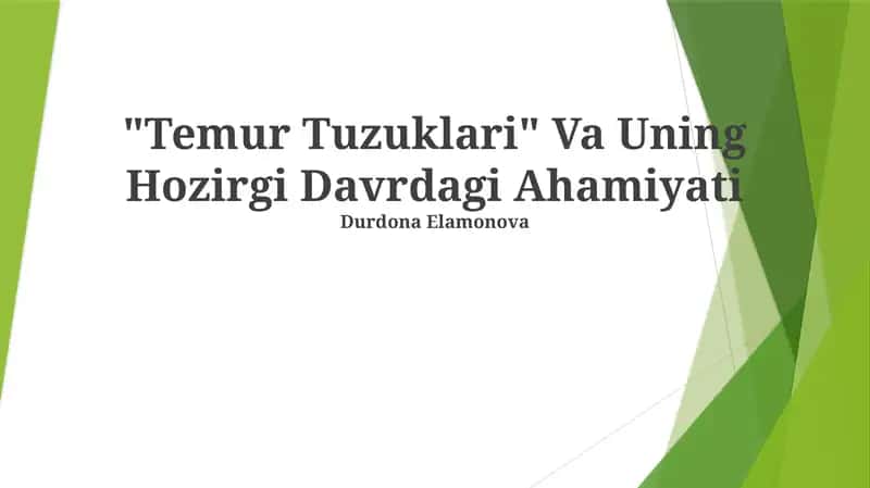 Temur Tuzuklari
