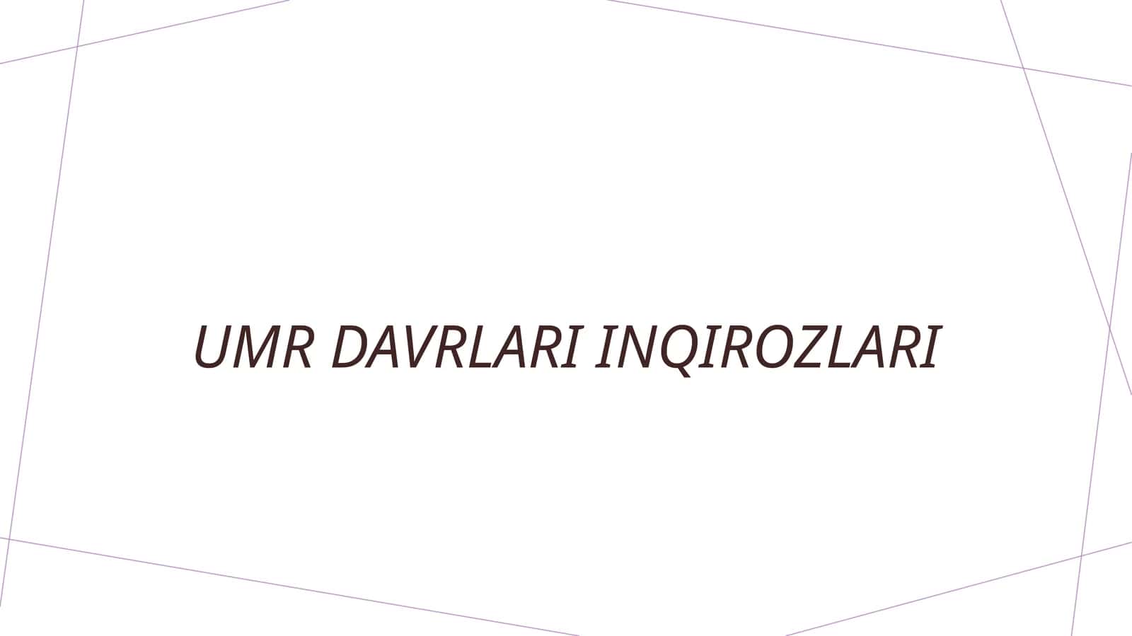 Umr davrlari inqirozlari
