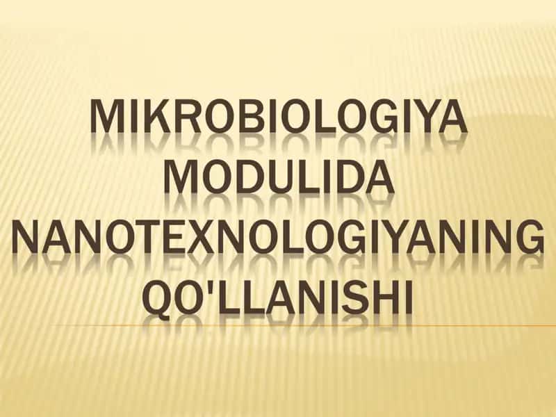 Mikrobiologiya