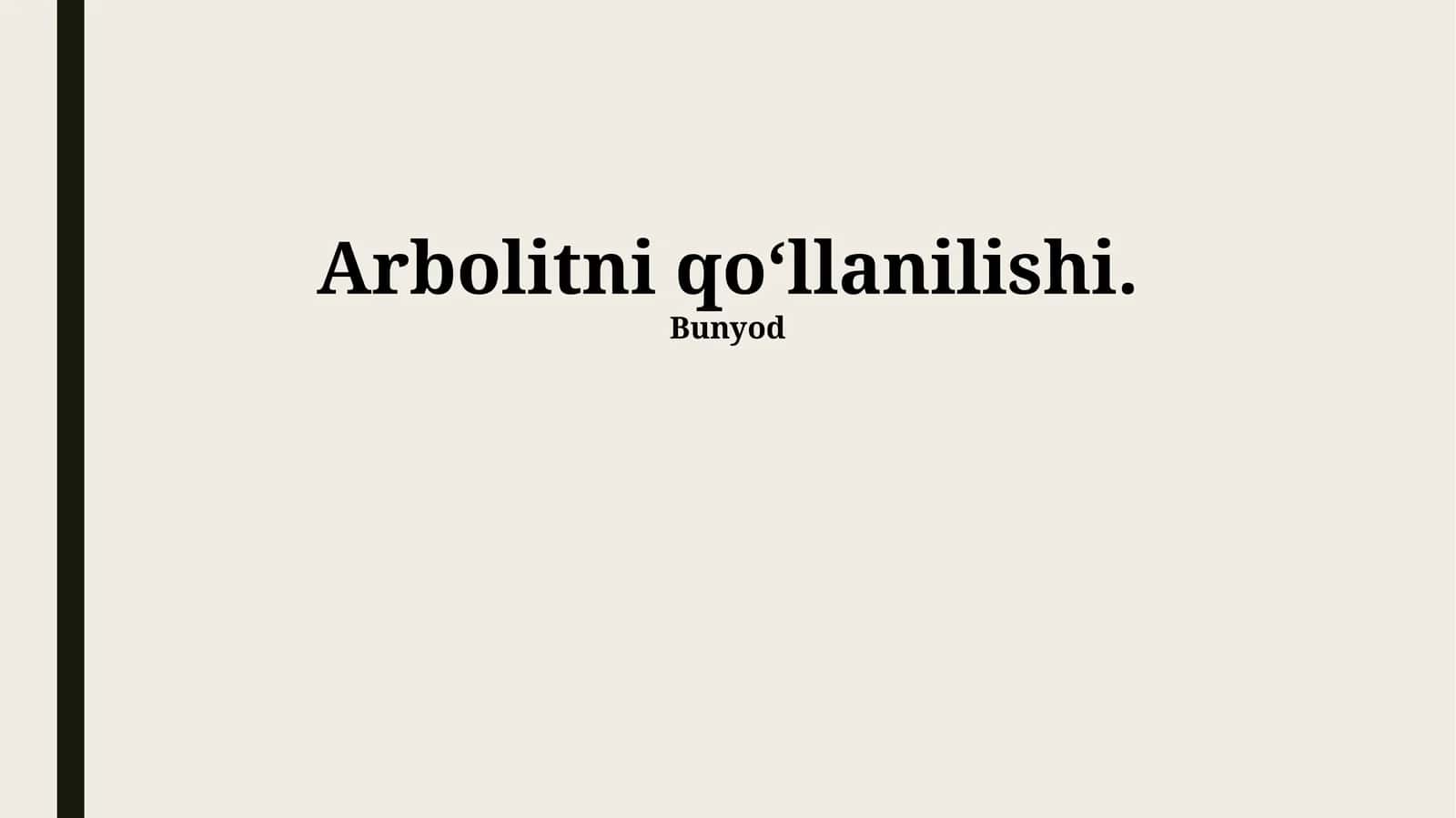 Arbolit