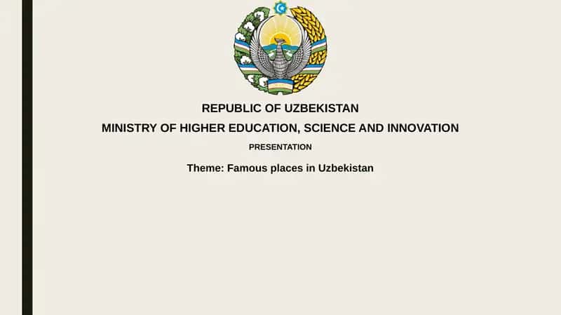 Famous places in Uzbekistan