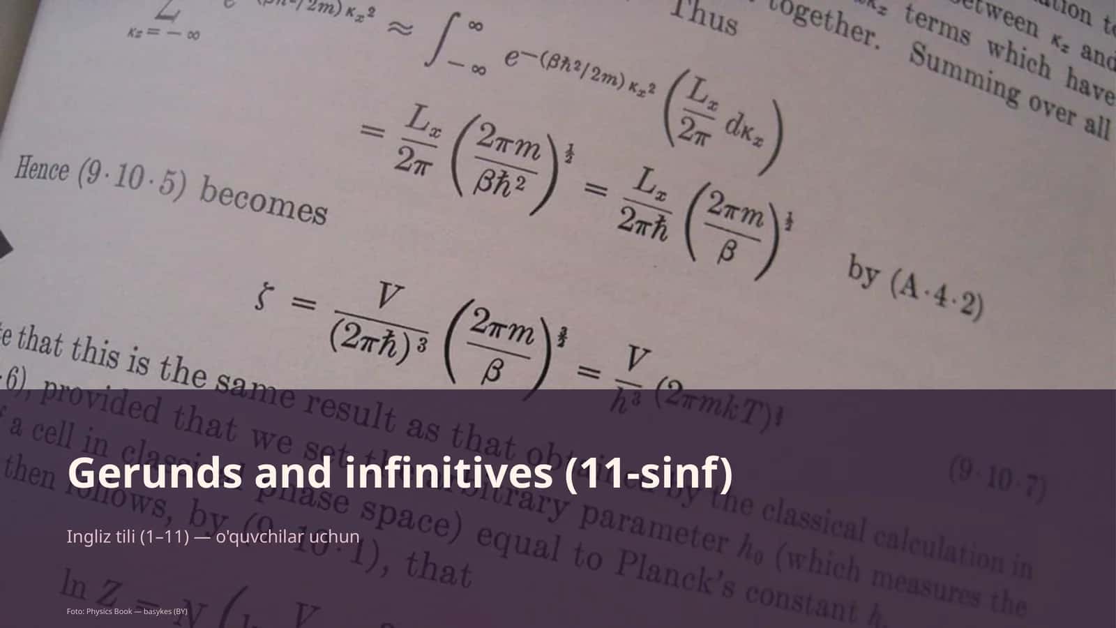 Gerunds and infinitives (11-sinf)