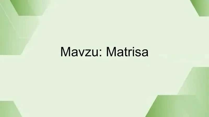 Matrisa