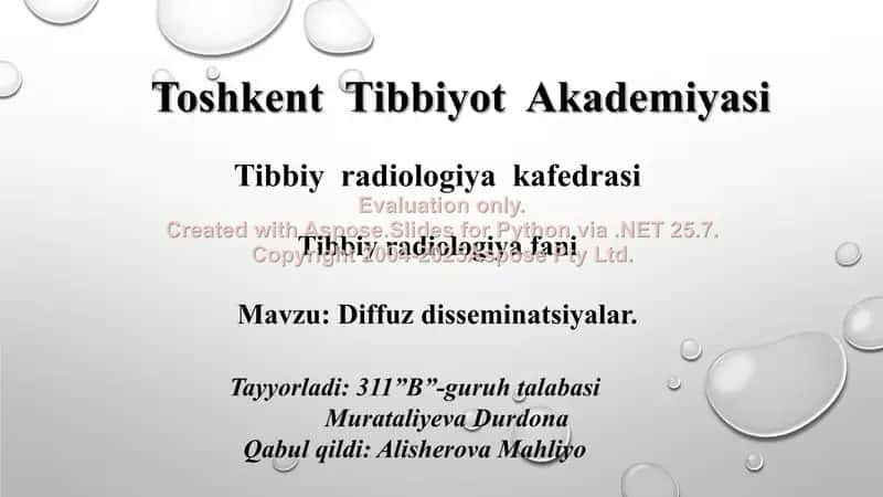 Diffuz disseminatsiyalar