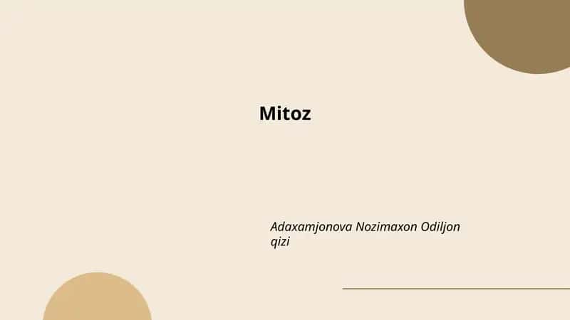 Mitoz