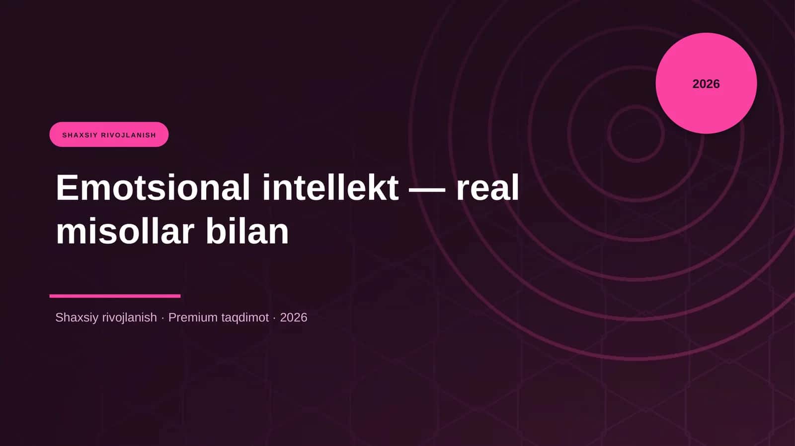 Emotsional intellekt — real misollar bilan