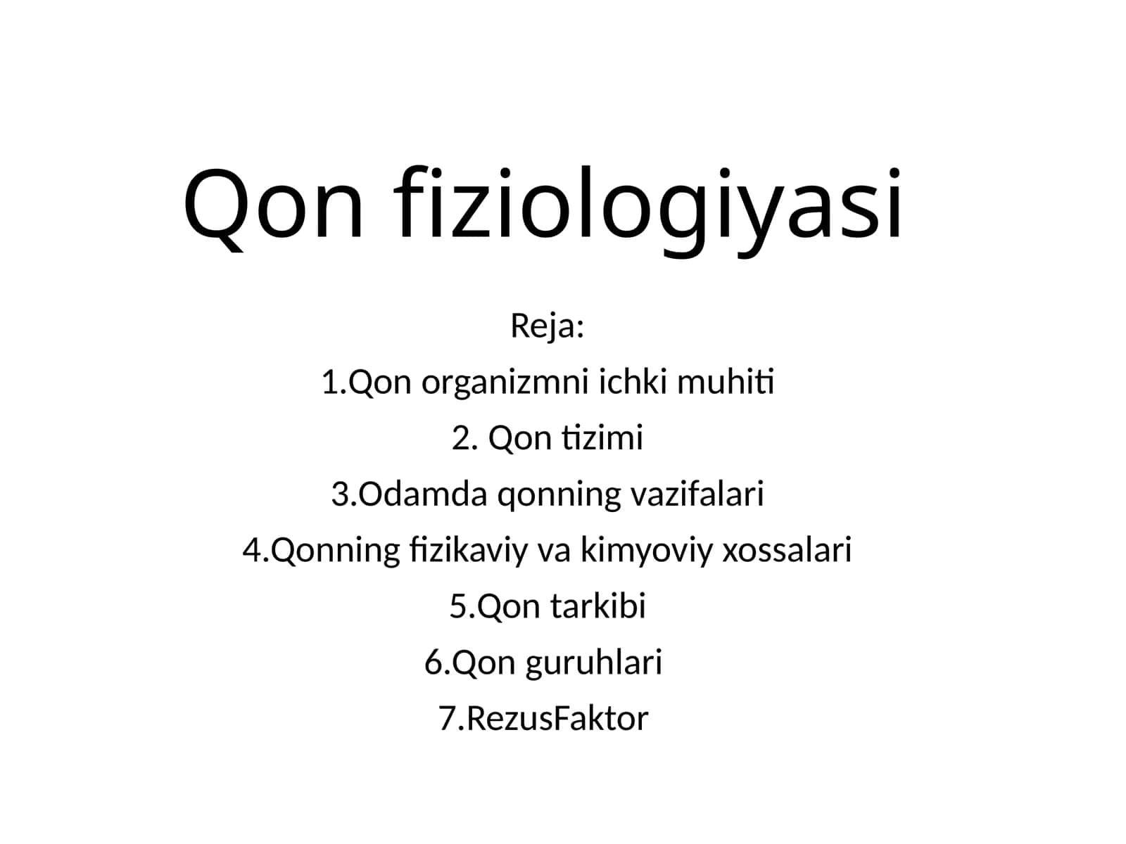 Qonfiziologiyasi