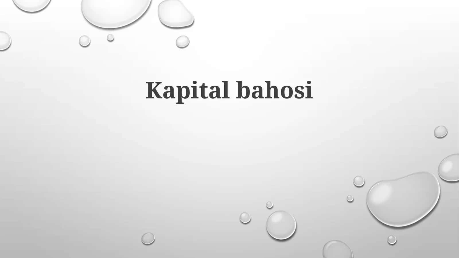 Kapitalbahosi