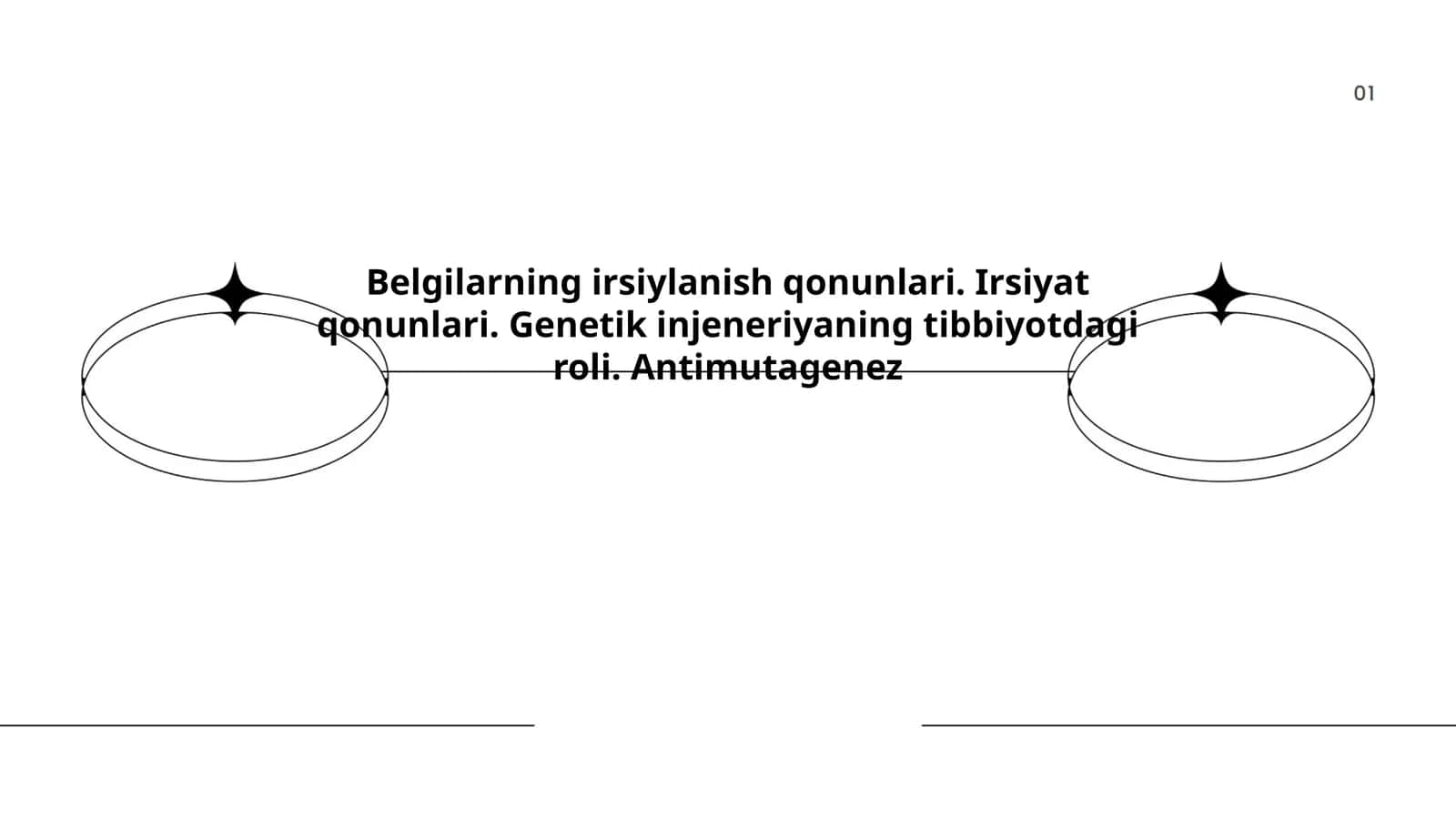 Belgilarning irsiylanish qonunlari. Irsiyat qonunlari. Genetik injeneriyaning tibbiyotdagi roli. Antimutagenez