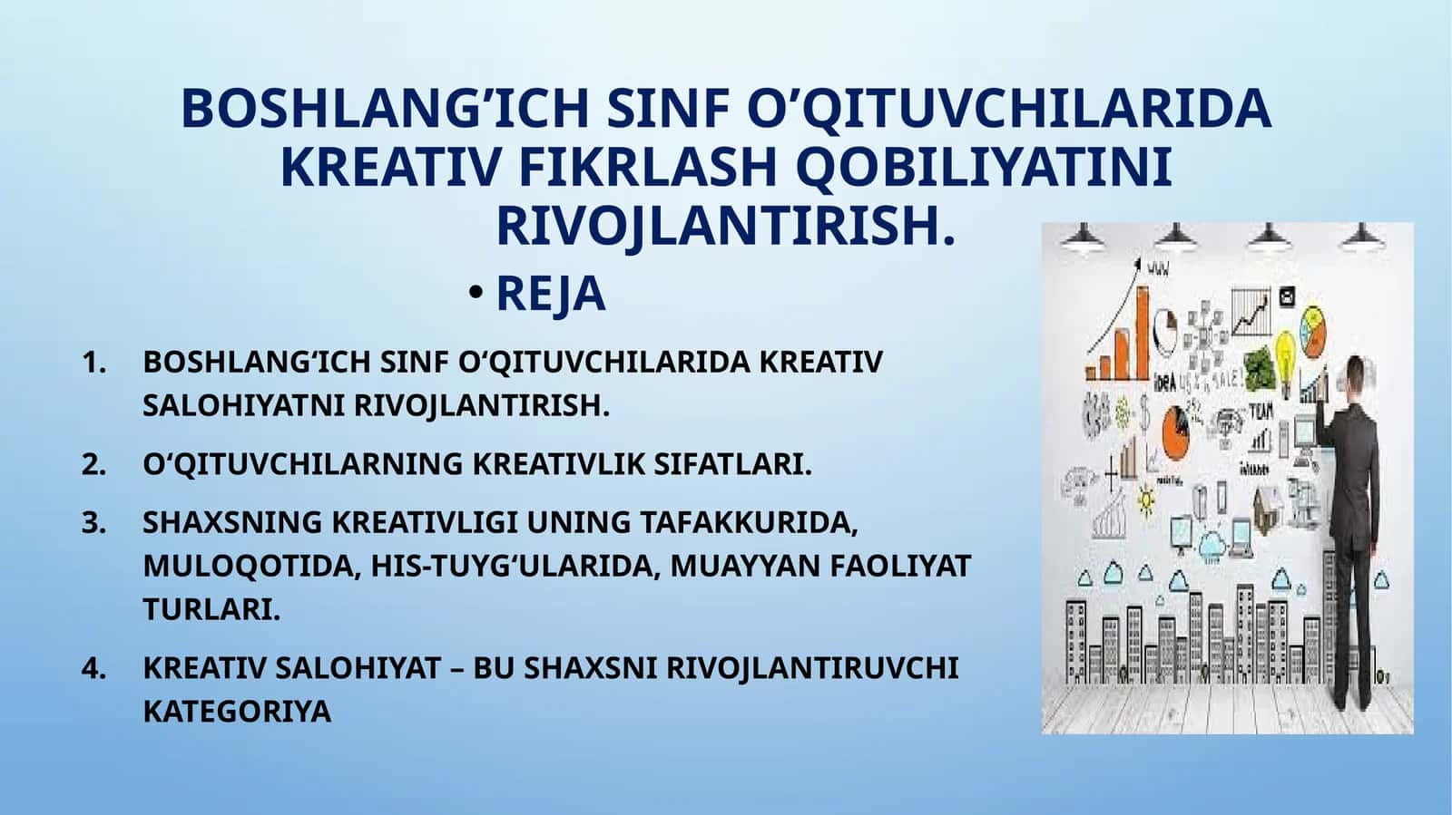 Boshlang‘ich sinf o‘qituvchilarida kreativ salohiyatni rivojlantirish