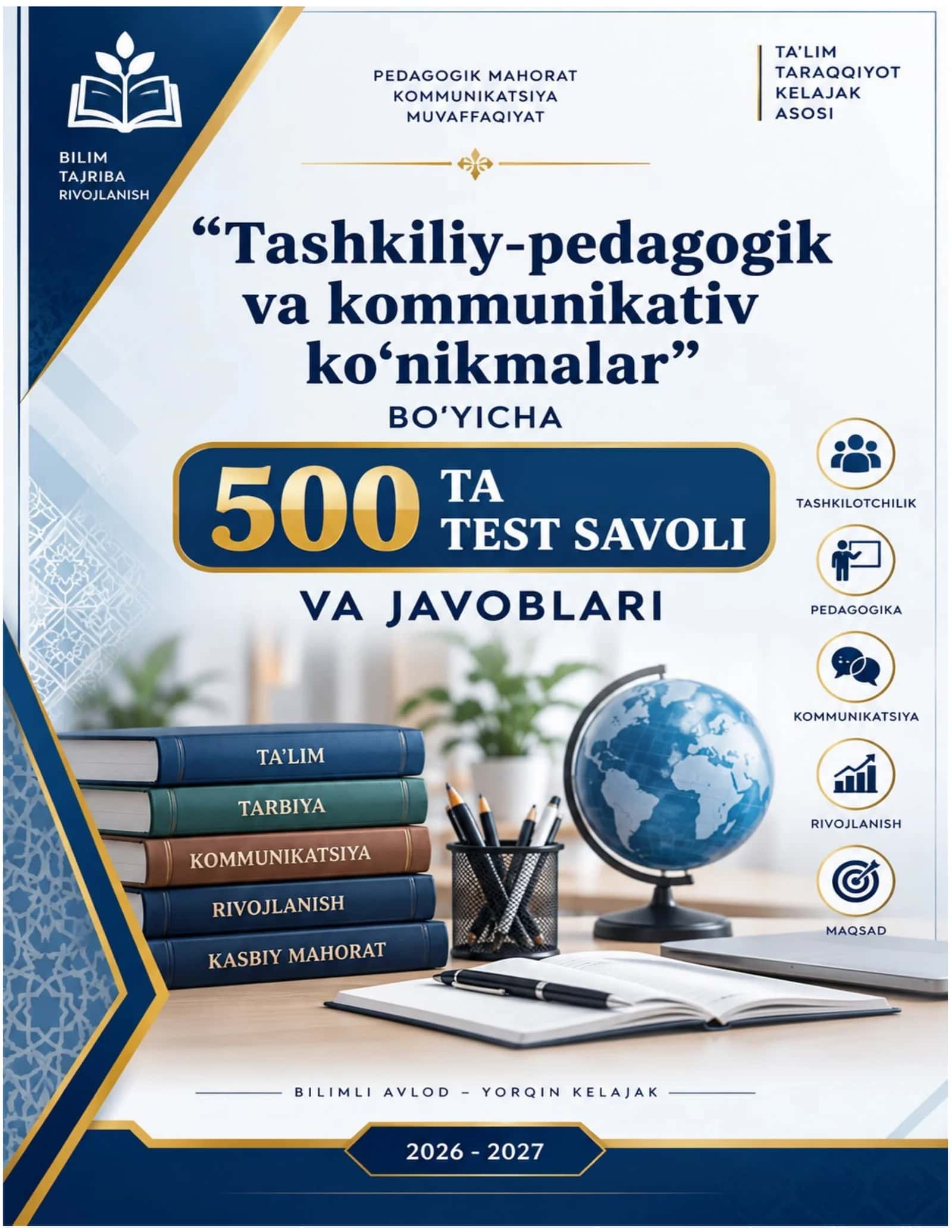 TASHKILIY-PEDAGOGIK VA KOMMUNIKATIV KO‘NIKMALAR