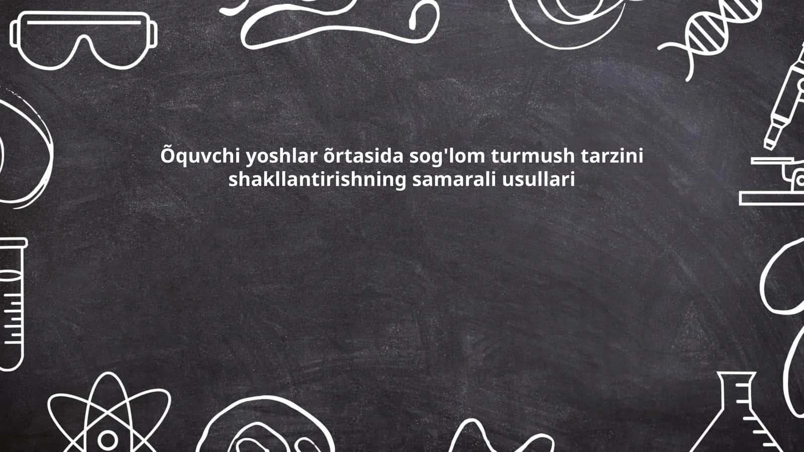 Sog'lom Turmush Tarzi
