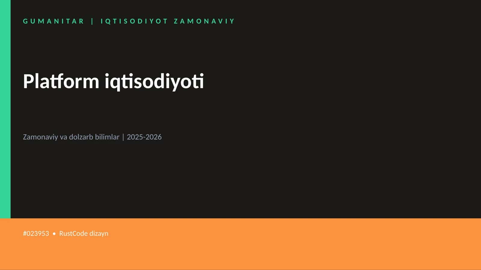 Platform iqtisodiyoti