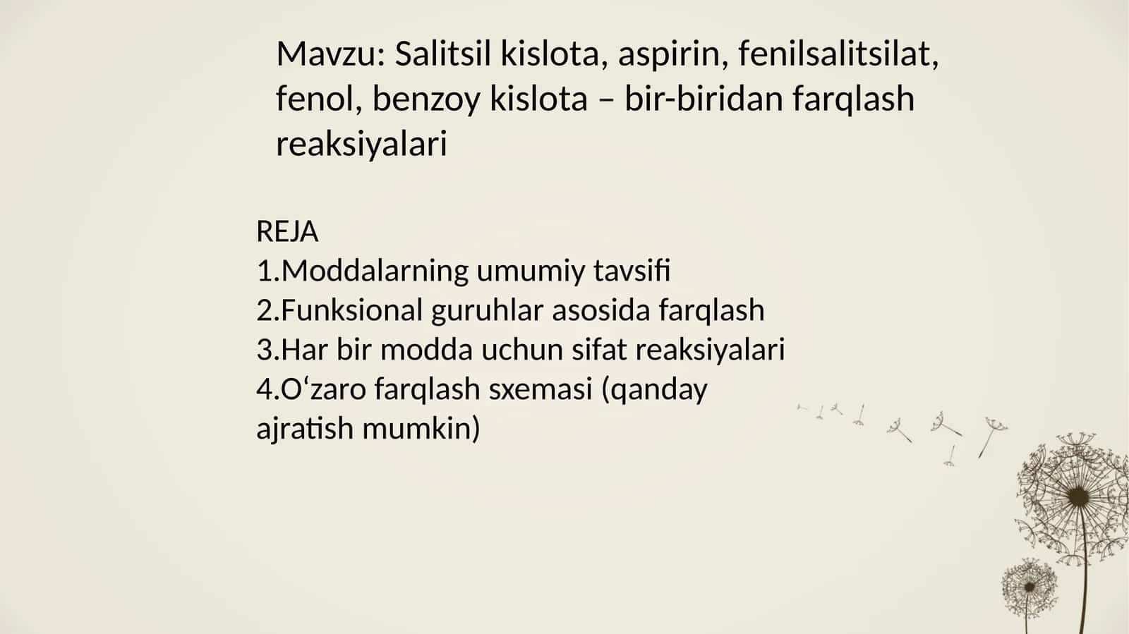 Salitsil kislota