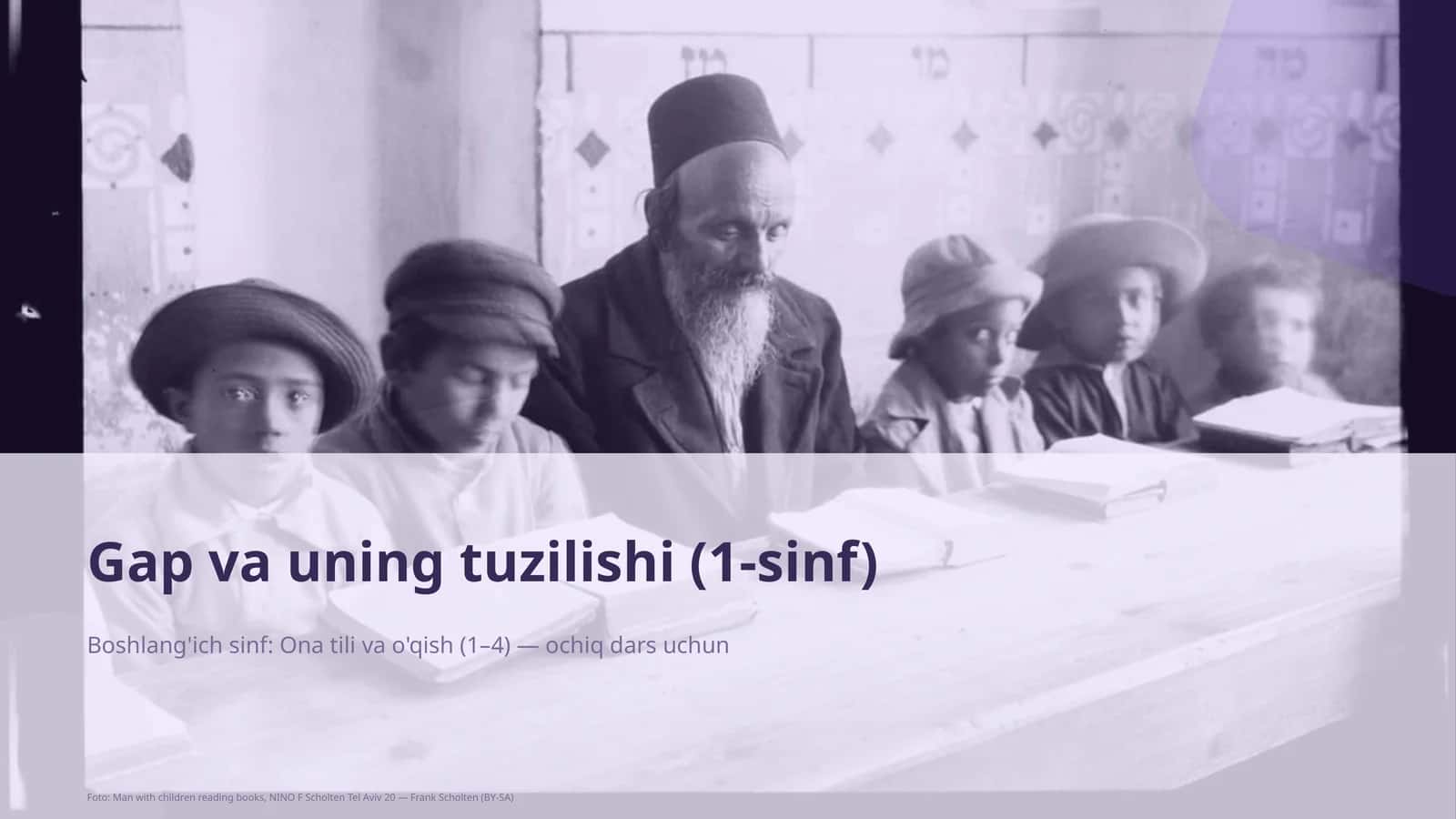 Gap va uning tuzilishi (1-sinf)