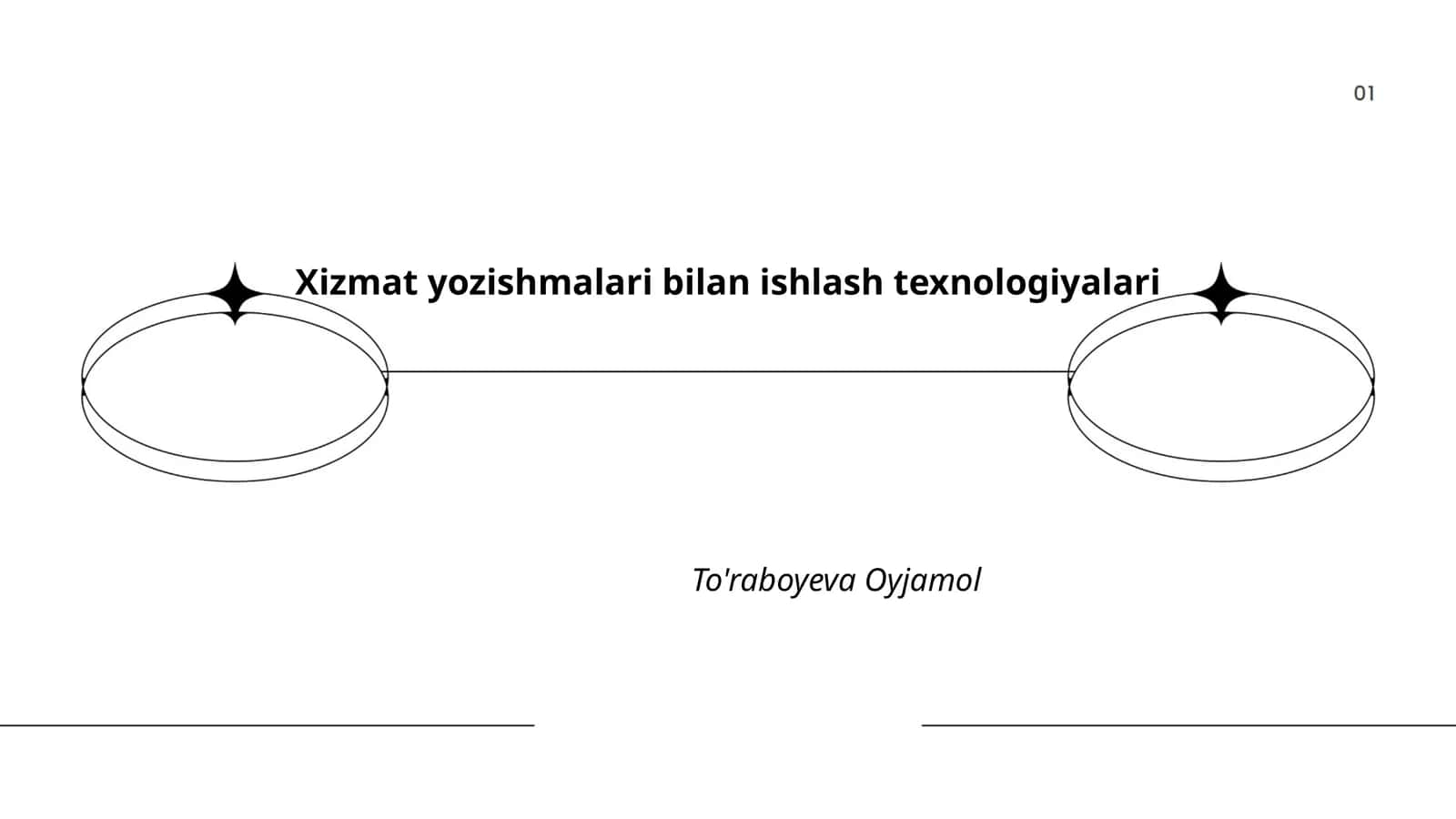 Xizmat yozishmalari bilan ishlash texnologiyalari